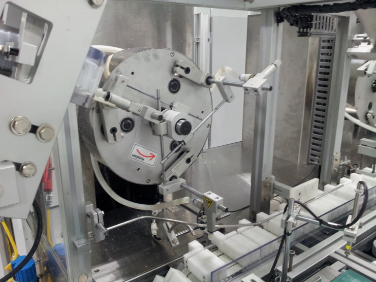Inner paper supply device for kp200 vial